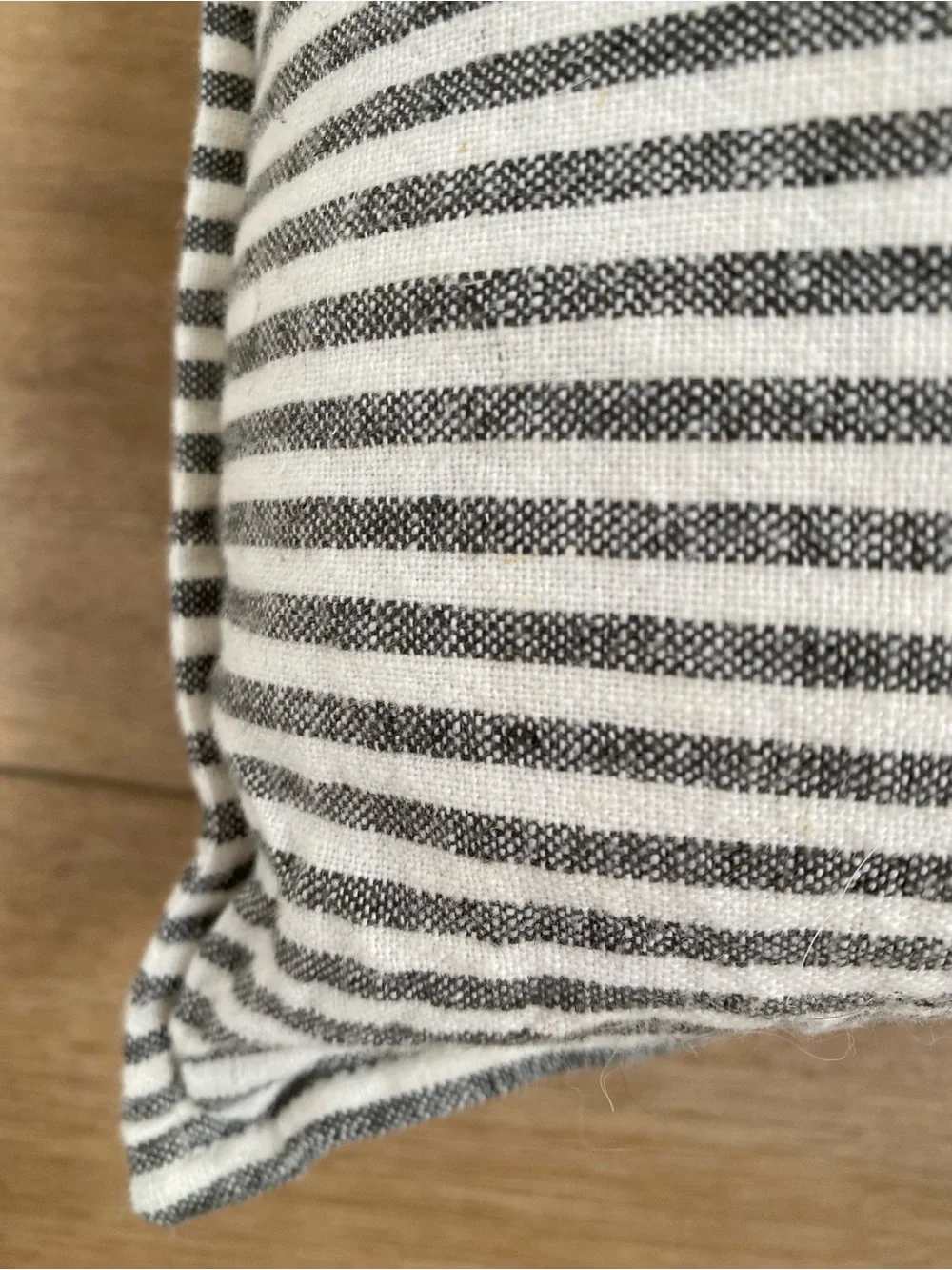 Pottery Barn Pinstripe Linen & Cotton Standard Full/Queen Sham Cottagecore